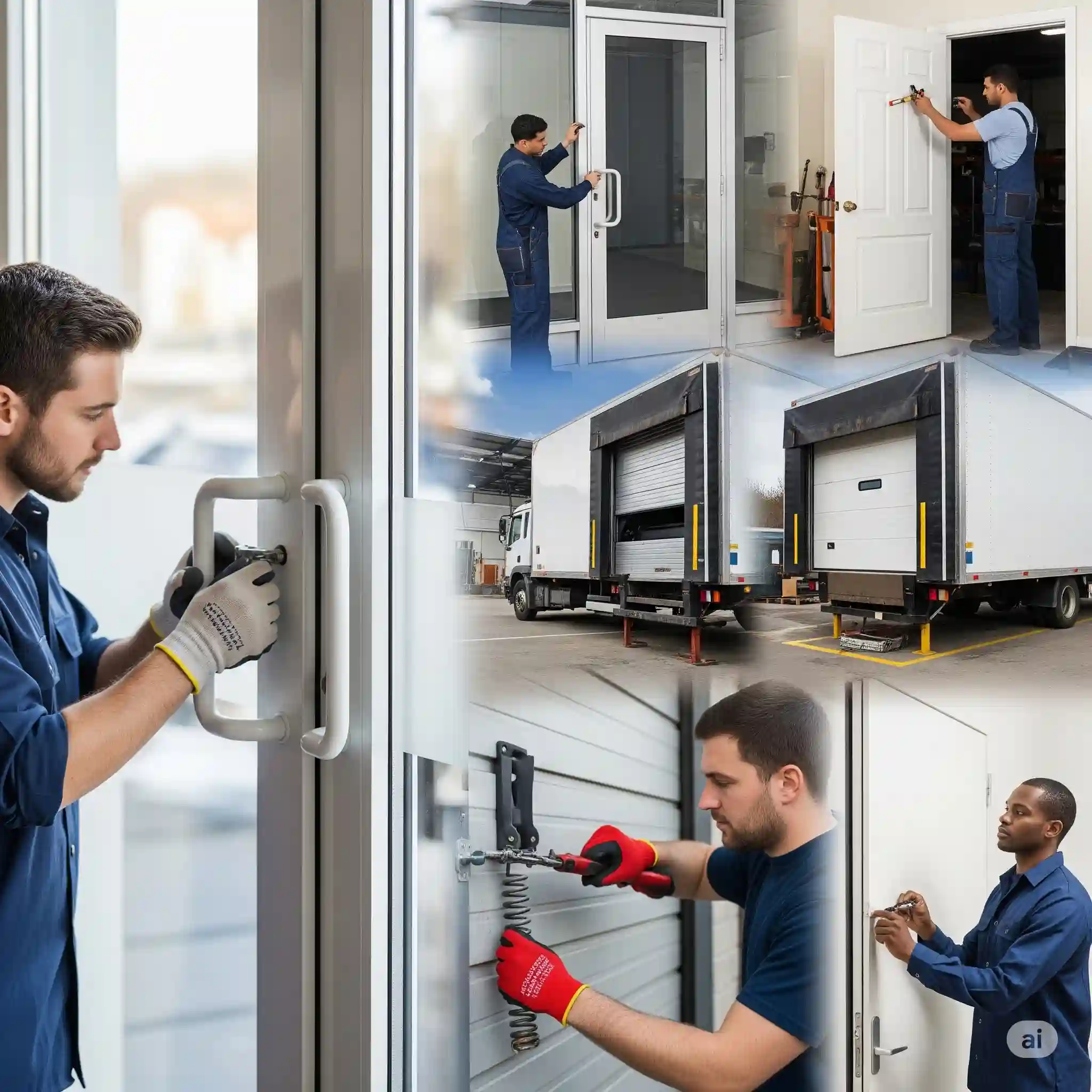 Professional commercial door repairs in Bushey, mobile service